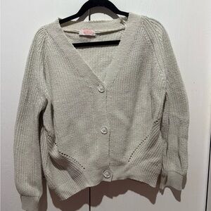 Elegant Cream Knit Cardigan